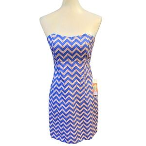 Kaeli Smith “Meghan” strapless tie back dress xs